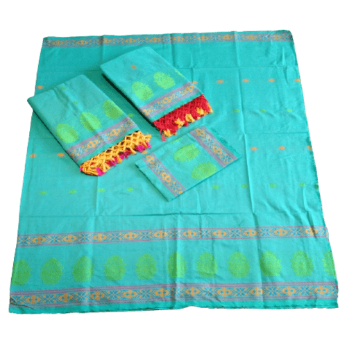 Couples Assam Panchi Saree & Assam Panchi Kacha 114265 Couples Assam Panchi Saree & Assam Panchi Kacha 114265