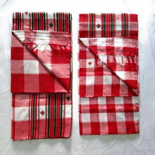 Santali Traditional Couple Kacha & Saree (Lumanag) 102345 - Image 4