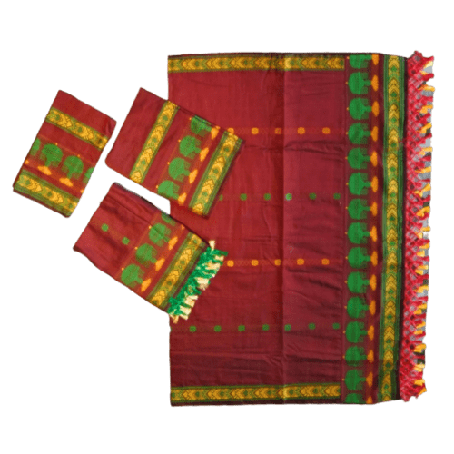 Couples Assam Panchi Saree & Assam Panchi Kacha 173611 - Image 2
