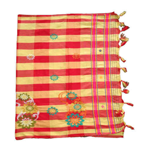 Embroidered Lumang Phuta Kacha (Silk Dhoti 124514) Embroidered Lumang Phuta Kacha (Silk Dhoti 124514)