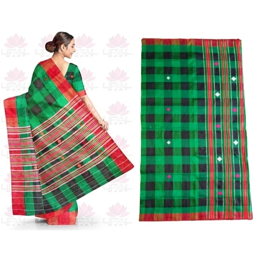 Santali Traditional Couple Kacha & Saree (Lumanag) 159070 - Image 4