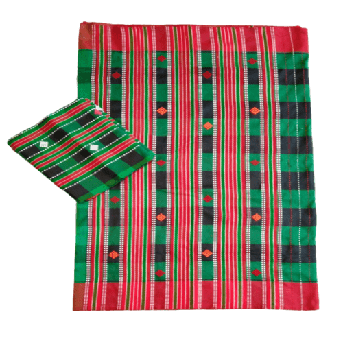 Santali Traditional Couple Kacha & Saree (Lumanag) 159070 - Image 2