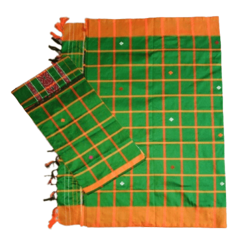 Santali Traditional Couple Kacha & Saree (Lumanag) 146011 - Image 3