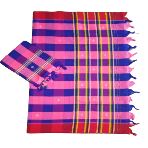 Santali Traditional Couple Kacha & Saree Silk 101576 Santali Traditional Couple Kacha & Saree Silk 101576