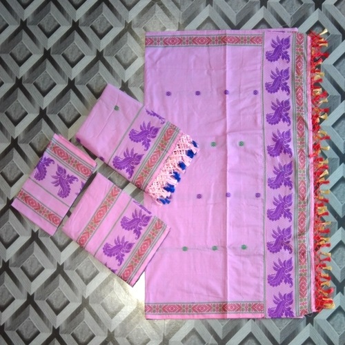 Couples Assam Panchi Saree & Assam Panchi Kacha 143561 - Image 2