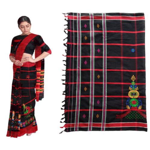 Couples Traditional Kacha & Saree (Embroidered 171752) - Image 3