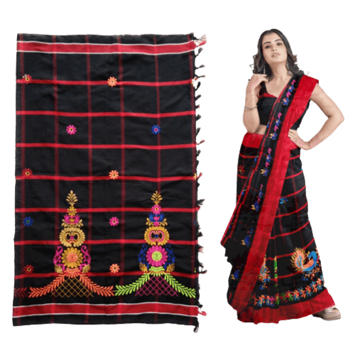 Couples Traditional Kacha & Saree (Embroidered 171752) - Image 2