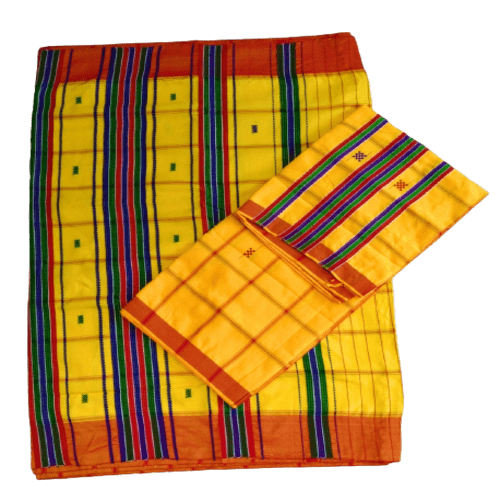 Santali Traditional Couple Kacha & Saree (Lumanag) 126769 Santali Traditional Couple Kacha & Saree (Lumanag) 126769