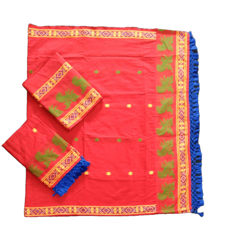 Couples Assam Panchi Saree & Assam Panchi Kacha 133543 Couples Assam Panchi Saree & Assam Panchi Kacha 133543