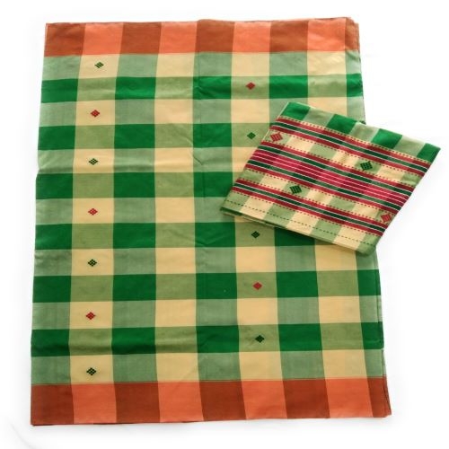 Santali Traditional Couple Kacha & Saree (Lumanag) 112638 - Image 2