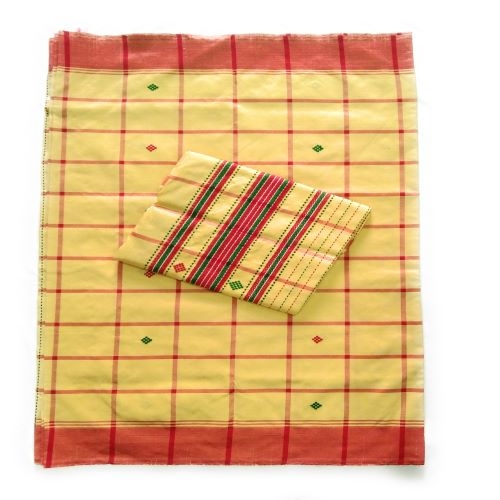 Santali Traditional Couple Kacha & Saree (Lumanag) 187298 - Image 2