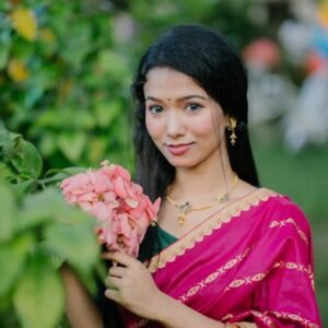 Banarasi Silk Saree — Royal Magenta