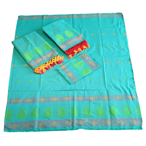 Couples Assam Panchi Saree & Assam Panchi Kacha 114265