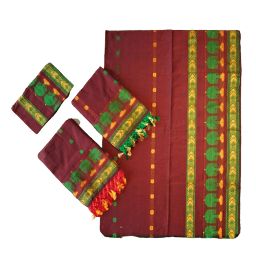 Couples Assam Panchi Saree & Assam Panchi Kacha 173611
