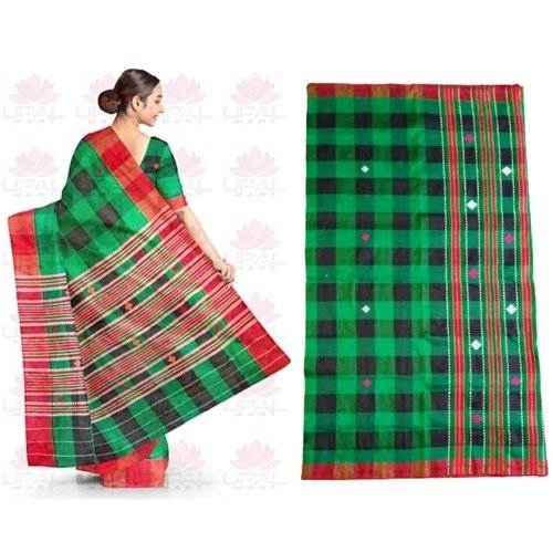 Santali Traditional Couple Kacha & Saree (Lumanag) 159070 - Image 4