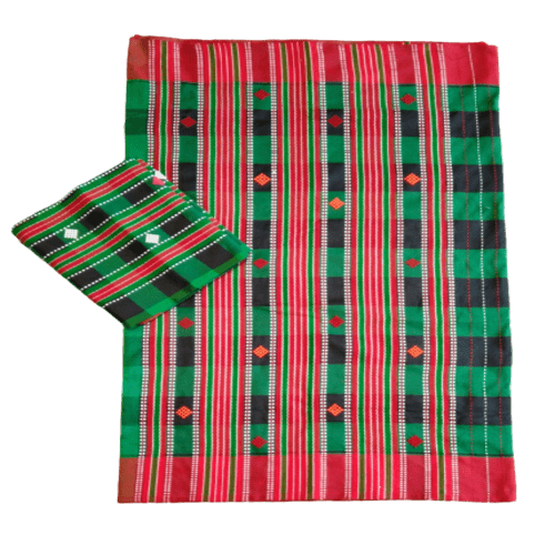 Santali Traditional Couple Kacha & Saree (Lumanag) 159070 - Image 2