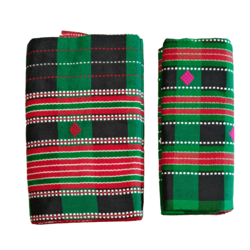Santali Traditional Couple Kacha & Saree (Lumanag) 159070 - Image 3
