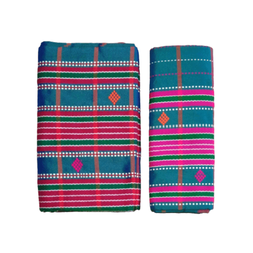 Santali Traditional Couple Kacha & Saree (Lumanag) 172697 - Image 4