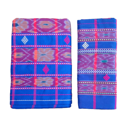 Santali Traditional Couple Kacha & Saree (Lumanag) 101946 - Image 2