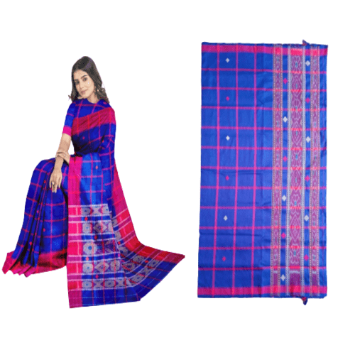 Santali Traditional Couple Kacha & Saree (Lumanag) 101946 - Image 4