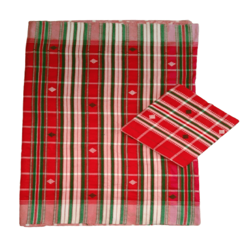 Santali Traditional Couple Kacha & Saree (Lumanag) 101671 - Image 3