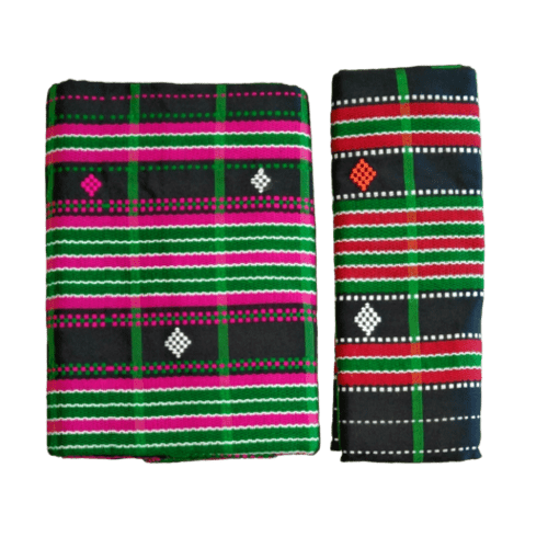 Santali Traditional Couple Kacha & Saree (Lumanag) 103659 - Image 3