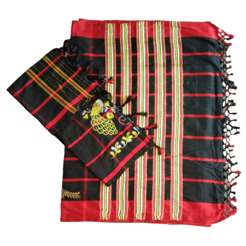 Couples Traditional Kacha & Saree (Embroidered 171752)