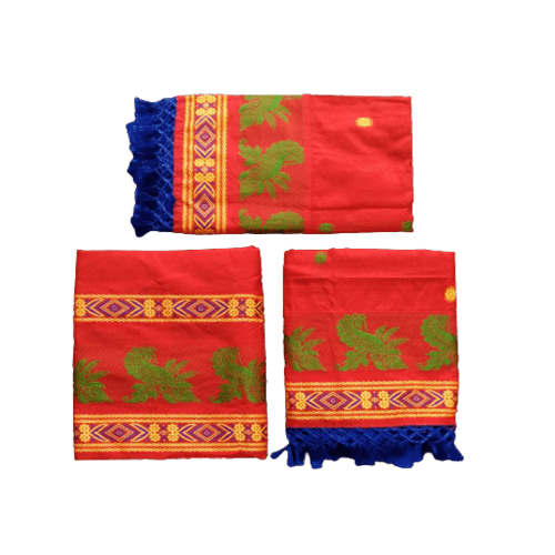 Couples Assam Panchi Saree & Assam Panchi Kacha 133543 - Image 2