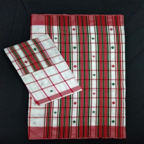 Santali Traditional Couple Kacha & Saree (Lumanag) 123314